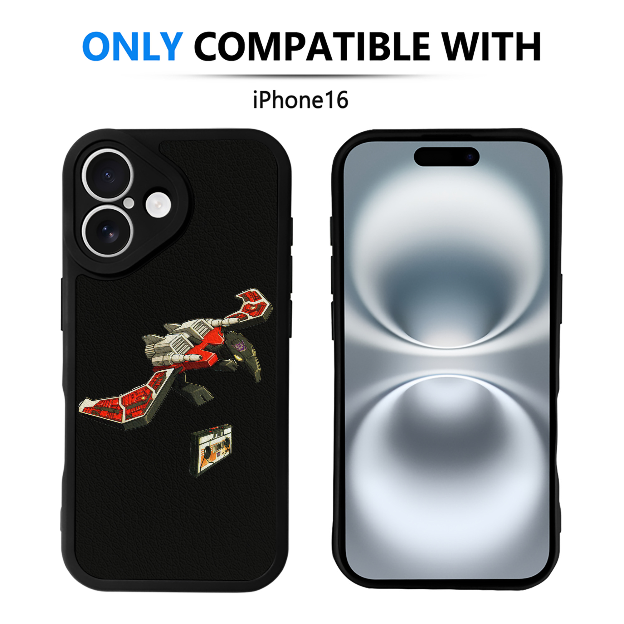 （画像用）  【iPhone 16シリーズ対応】シリコンスマホケース（レザー調） 材質：シリコン